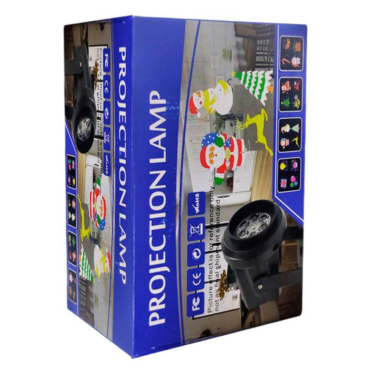 GENERICO - Proyector de imágenes con motivos navideños con 4 cambios