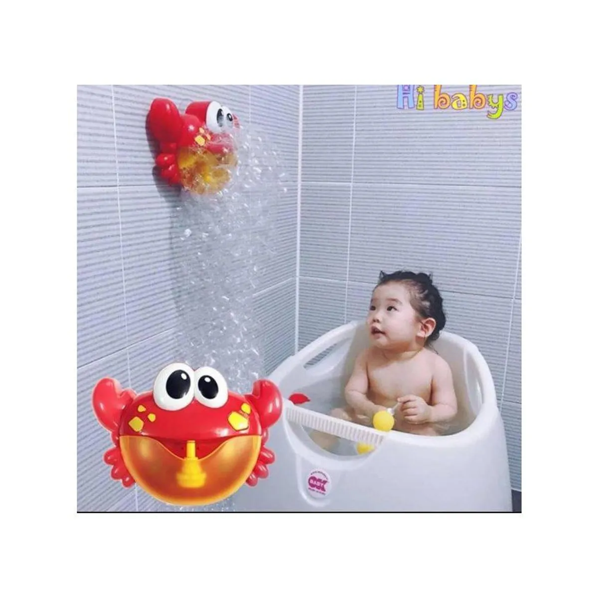 GENERICO - Cangrejo musical burbujas baño - rojo