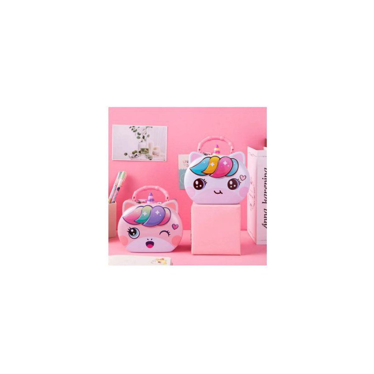 GENERICO - Alcancía unicornio kawai tendencia 2023