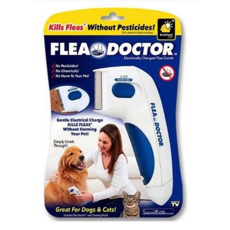 ANKAFA IMPORTACI?N - Peine Cepillo Eléctrico Anti Pulgas para Mascotas Perro Gato