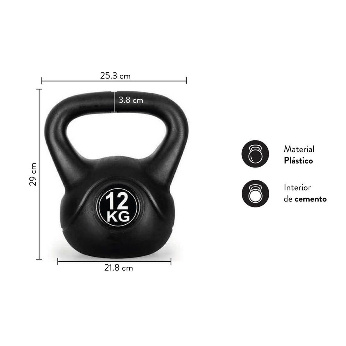 ULTIMATE FITNESS - Kettlebell - Pesa Rusa 12 kg