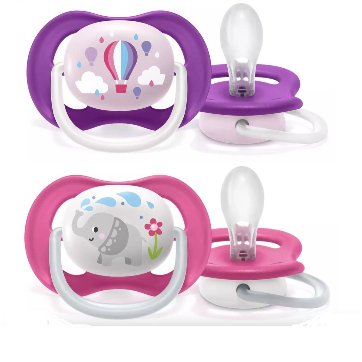 AVENT - Chupones Avent 6 A 18 M Ultra Air Globos/elefante Pack 2 Uni