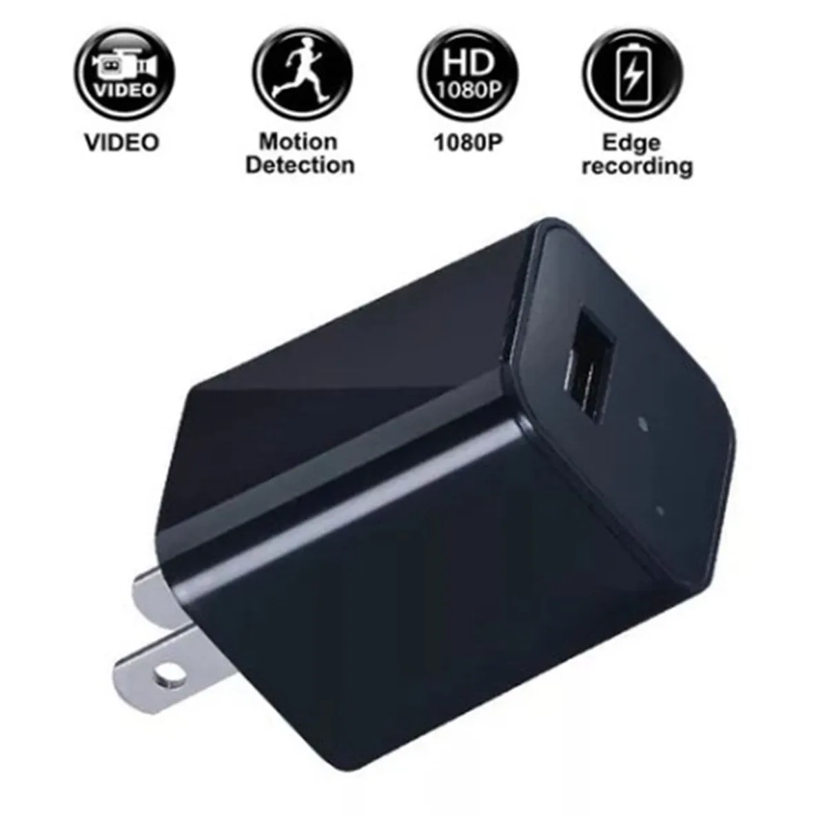 MN ELECTRONICS - Camara Cargador De Pared Espia CH007 Sensor de Movimiento HD