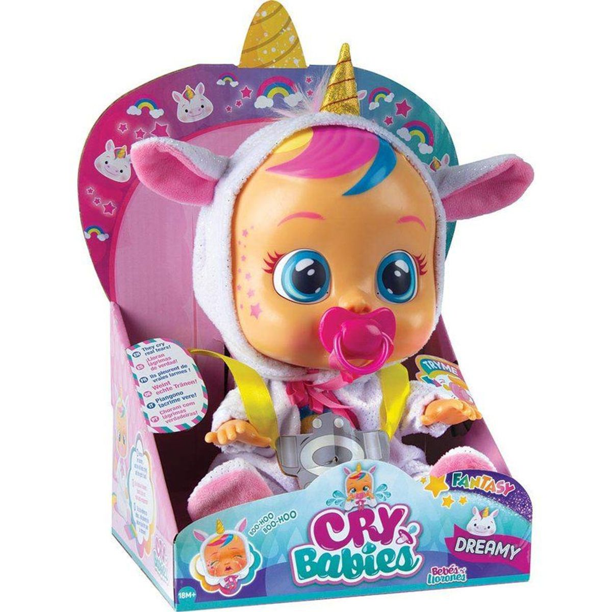 CRY BABIES - Muñecas cry babies unicornio lloran de verdad imc toys - dreamy