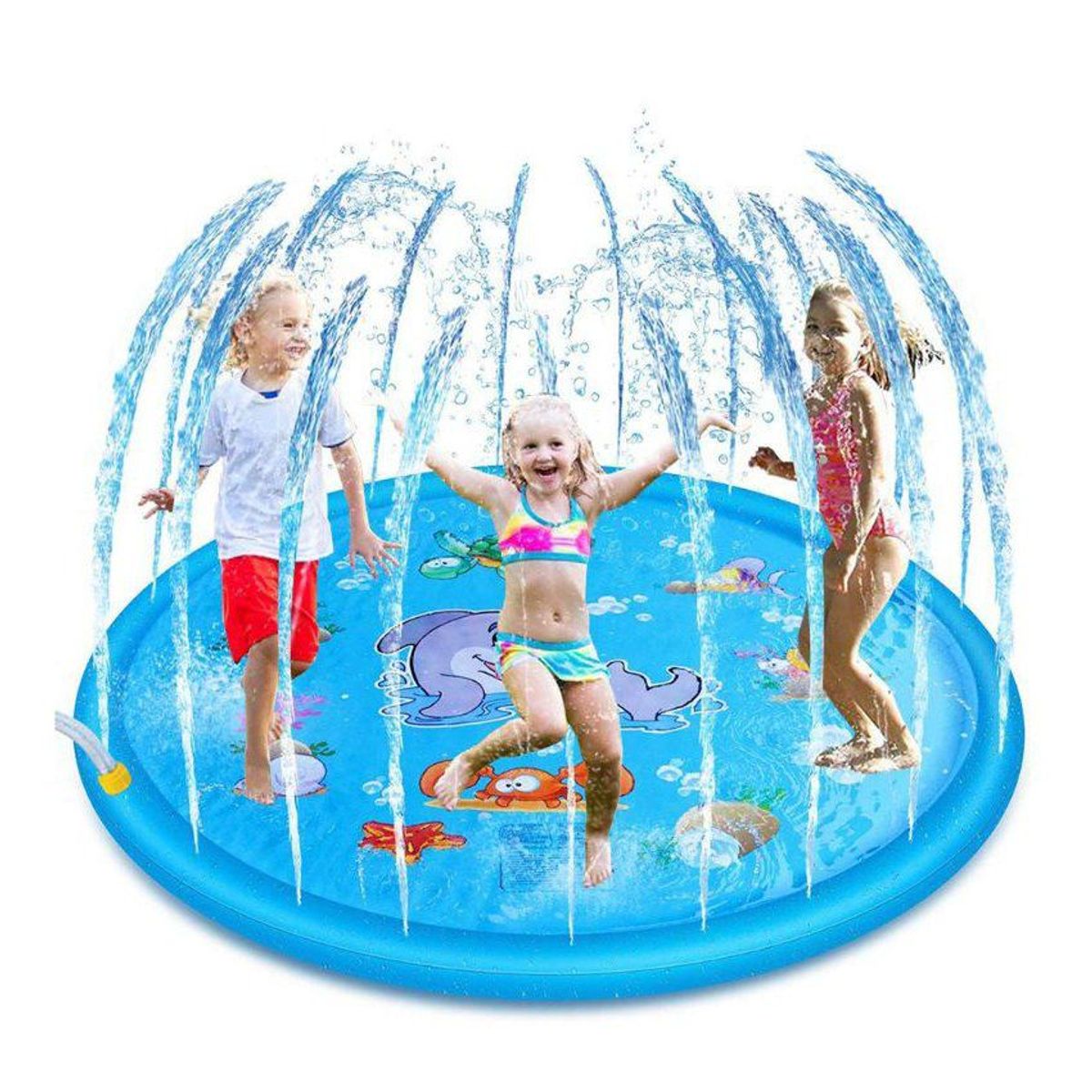 OEM - Piscina regadera inflable con aspersores de agua  - 110/170 cm