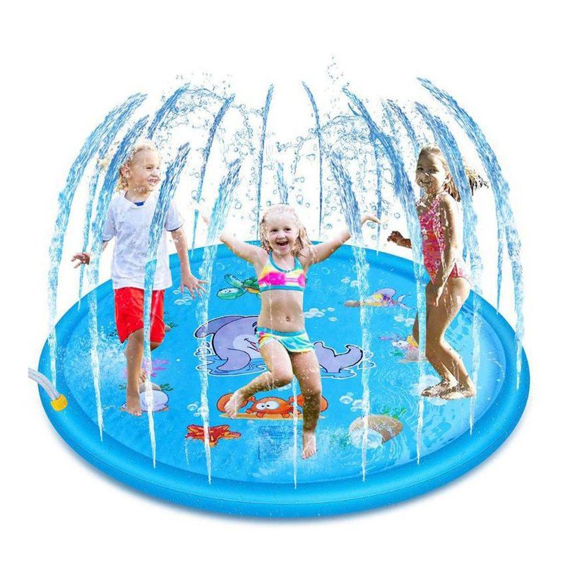 OEM - Piscina regadera inflable con aspersores de agua  - 110/170 cm