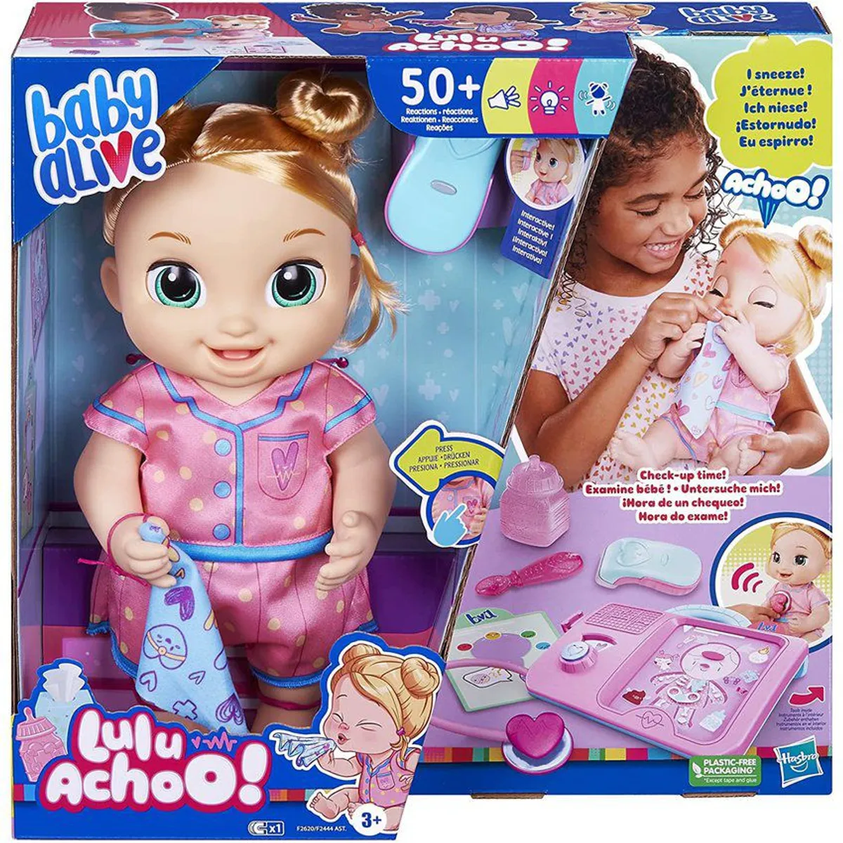 BABY ALIVE - Muñeca lulú achoo estornuda interactiva baby alive rubia