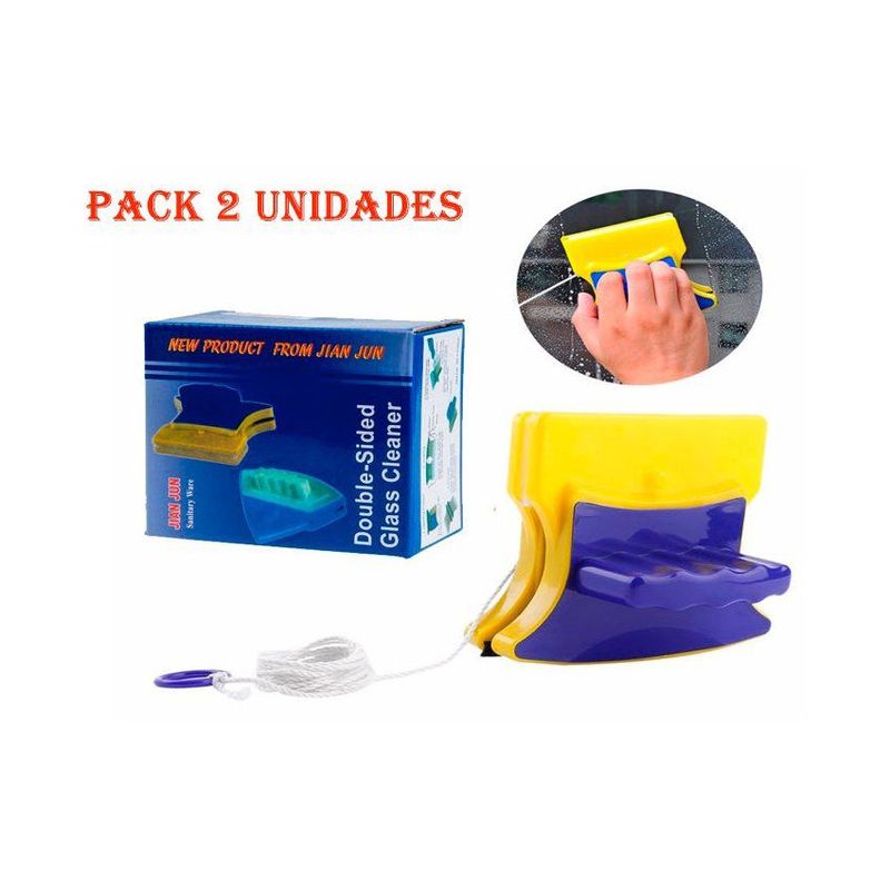 GENERICO - Limpiavidrio magnetico - packx2