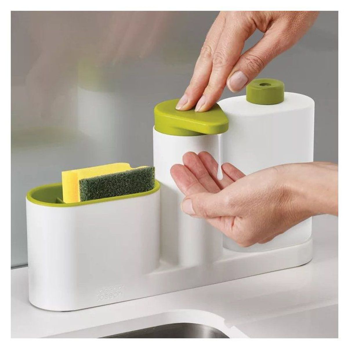 GENERICO - Organizador  dispensador de jabon liquido, ayudin 3 en 1