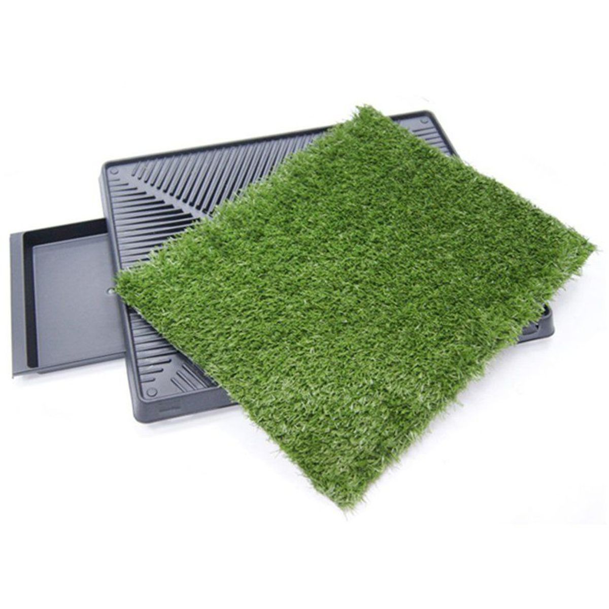 GENERICO - Baño ecologico para perros con cesped intercambiable 64 x 51 cm grande