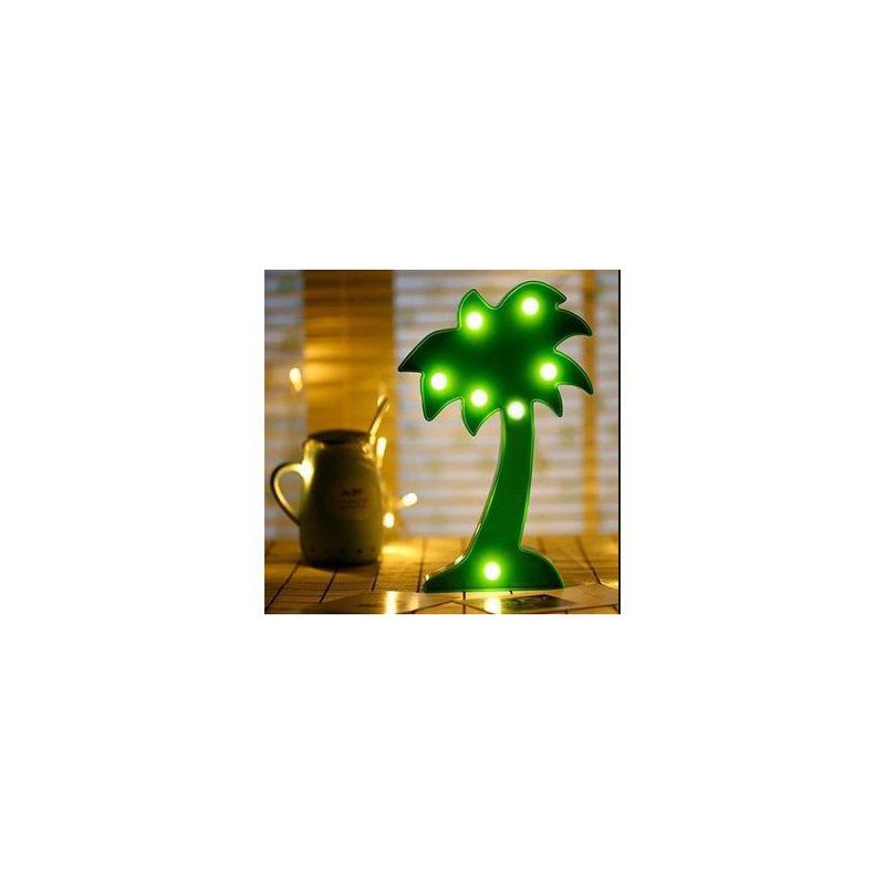 GENERICO - Lampara led decorativa palmera 3d iluminación fiestas hogar