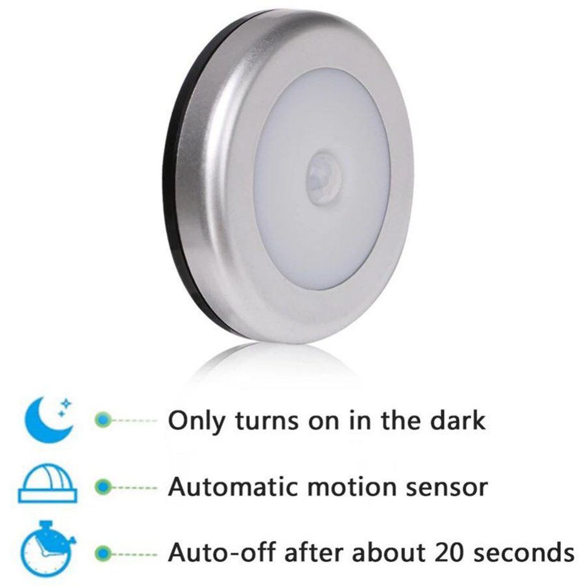 GENERICO - Luz led c/ sensor de movimiento infrarrojo emergencia inalambric pared