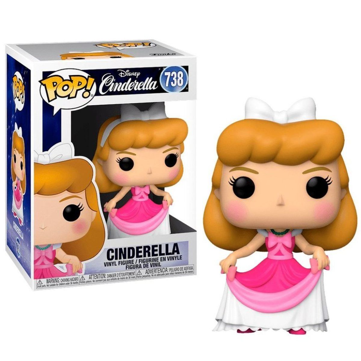 FUNKO - Funko Pop Cenicienta -Cinderella Pink Dress Disney princesas