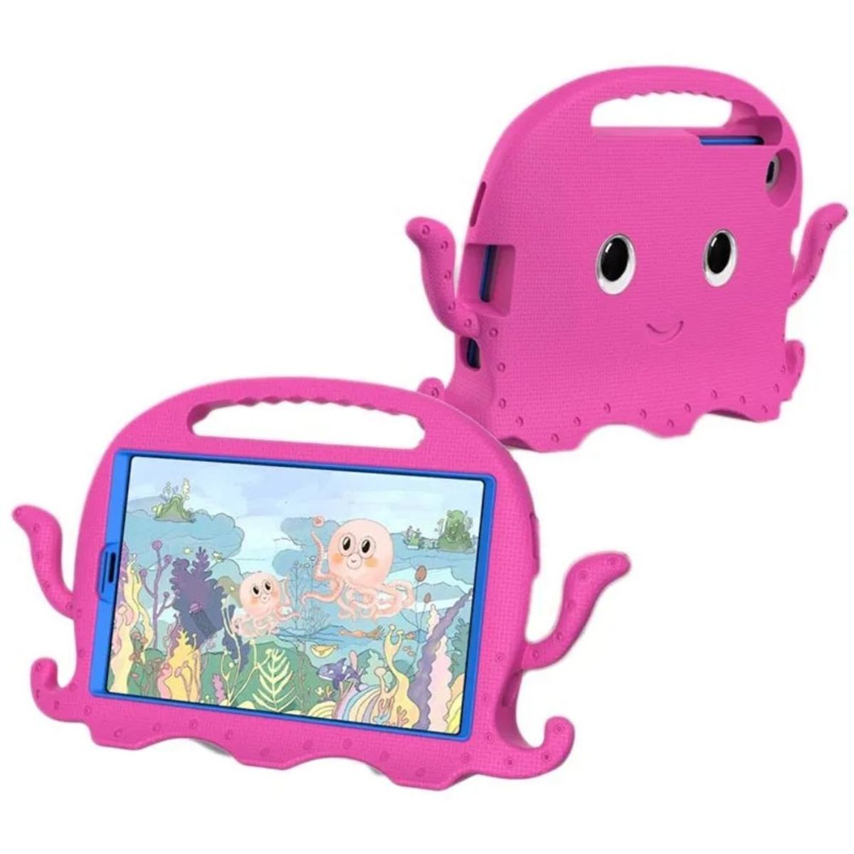 GENERICO - Funda de Goma con Diseño para Tablet Lenovo M10 Plus 3ra Gen Fucsia