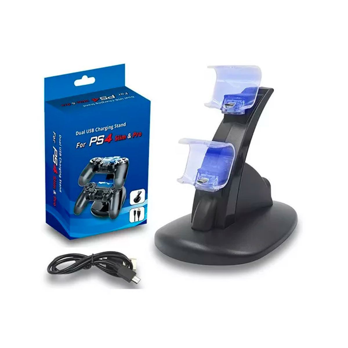 GENERICO - Cargador Mando Ps4 Slim Play Station Dual Shock 4 Charger.