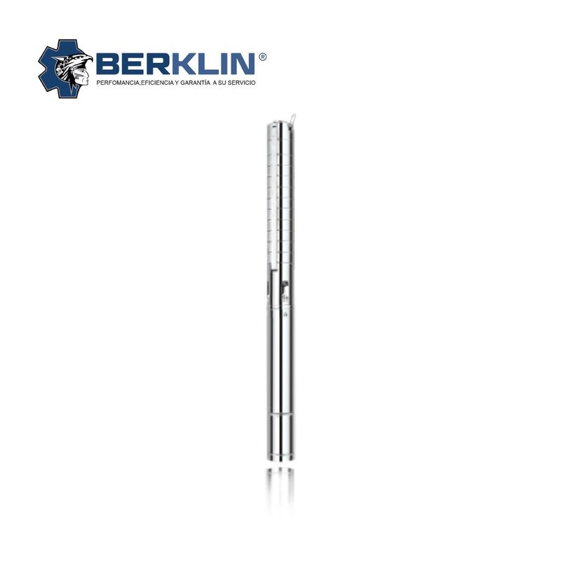 BERKLIN - BOMBA SUMERGIBLE PARA POZO PROFUNDO DE 7.5 HP 380V - 2¨ ACERO TRIF