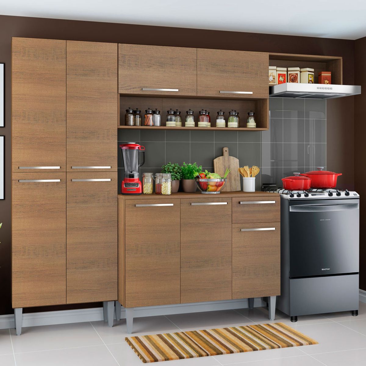 MADESA - Mueble de Cocina Integral Emilly Top 229 cm