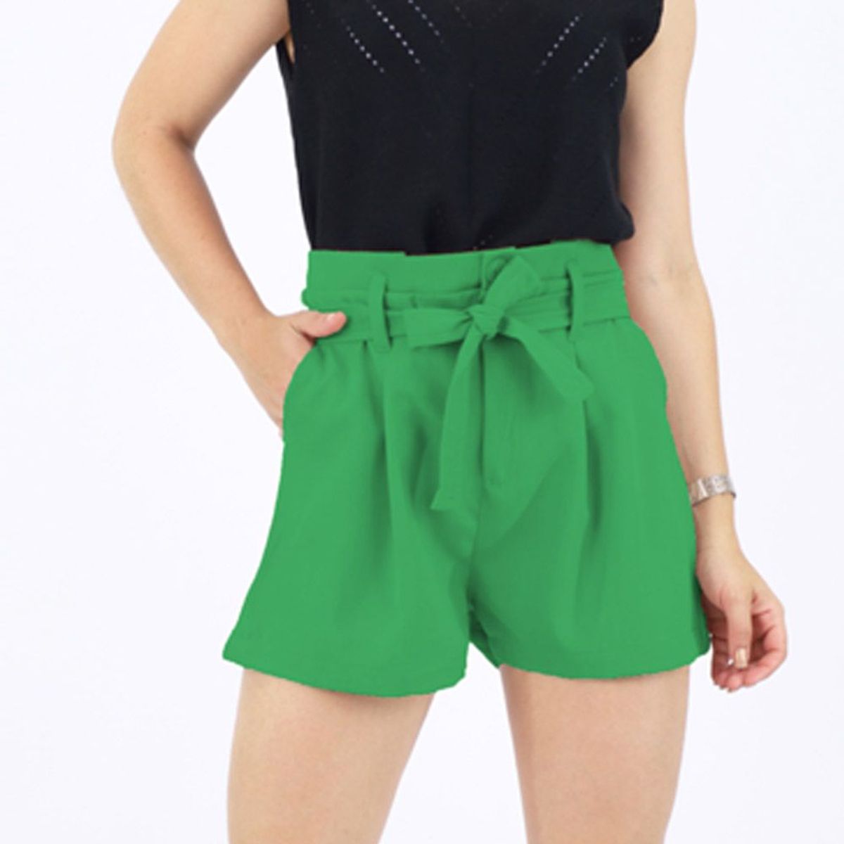 GENERICO - Short Corto Emilia Verde