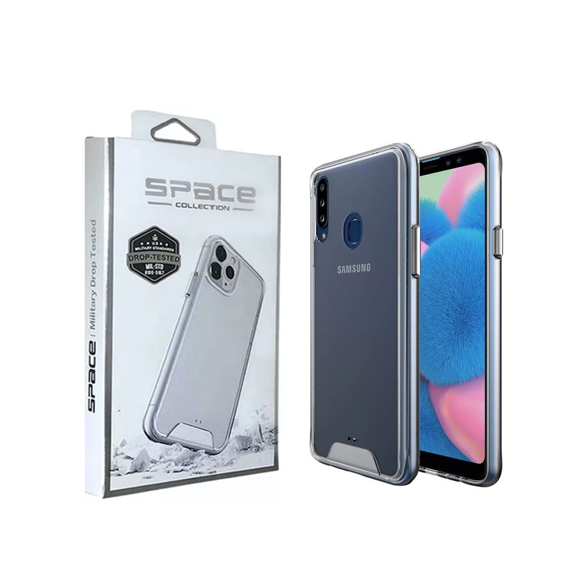 SPACE - Case Space Anticaida Samsung A20S Transparente