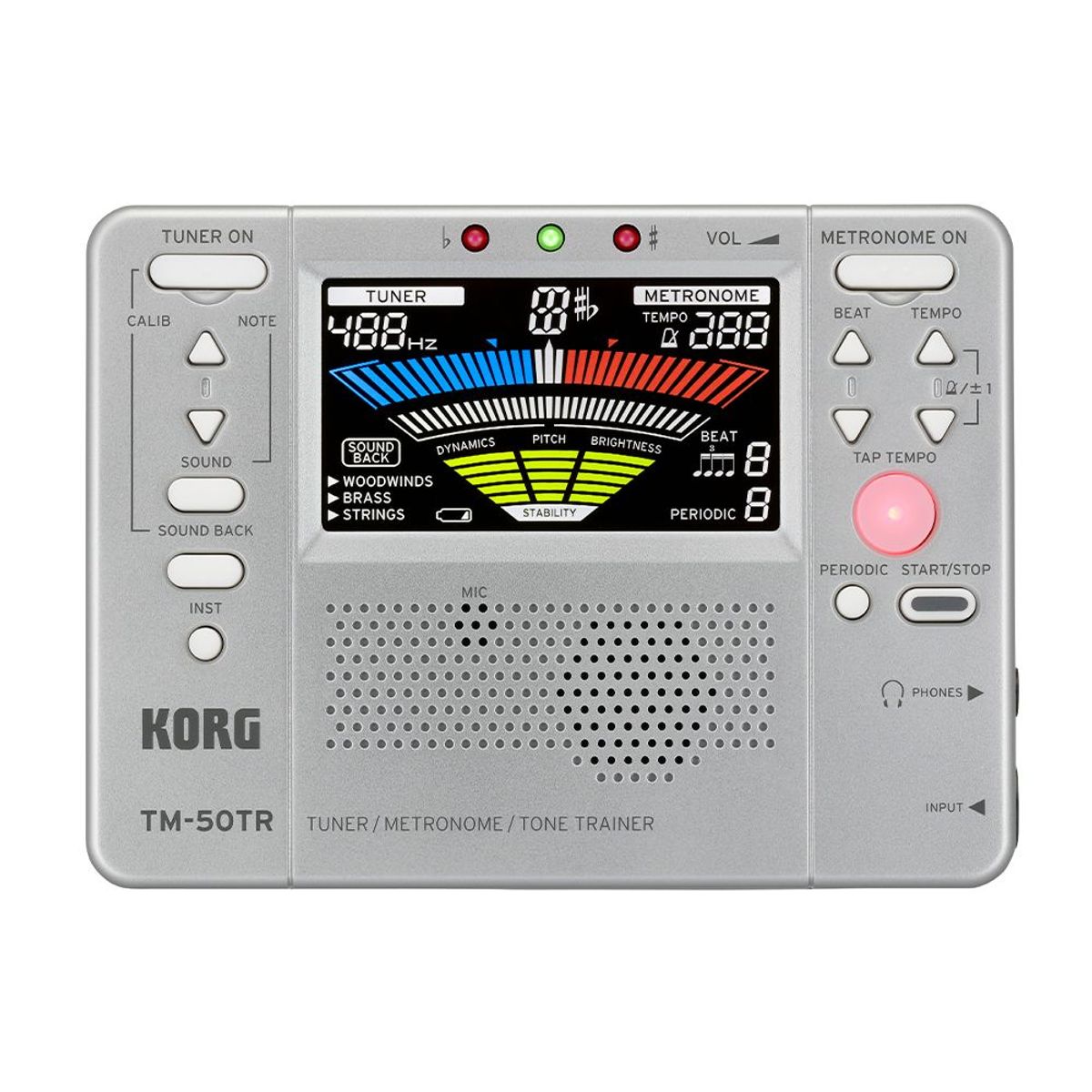 KORG - Afinador - KORG - TM-50TR-SL - Gris