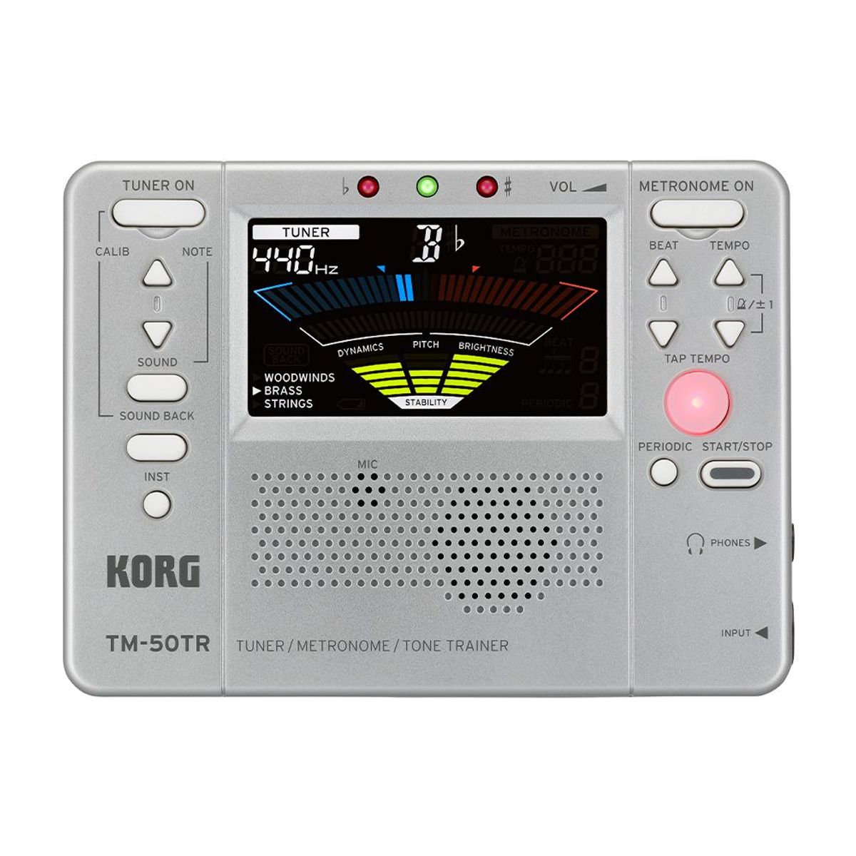 KORG - Afinador - KORG - TM-50TR-SL - Gris