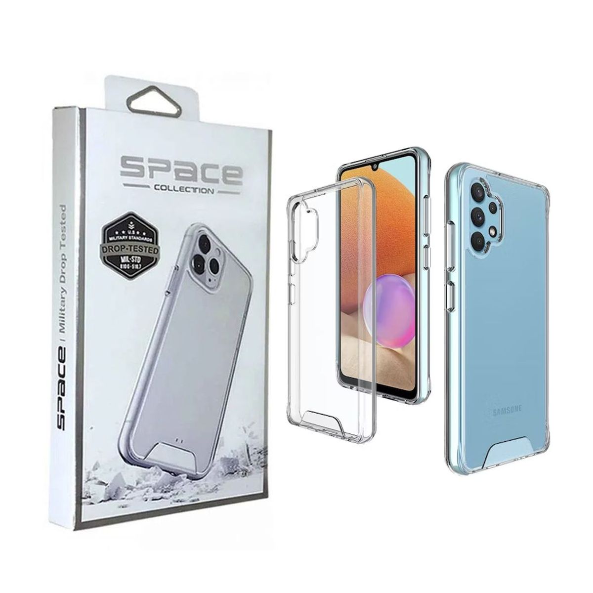 SPACE - Case Space Anticaida Samsung A32 Transparente