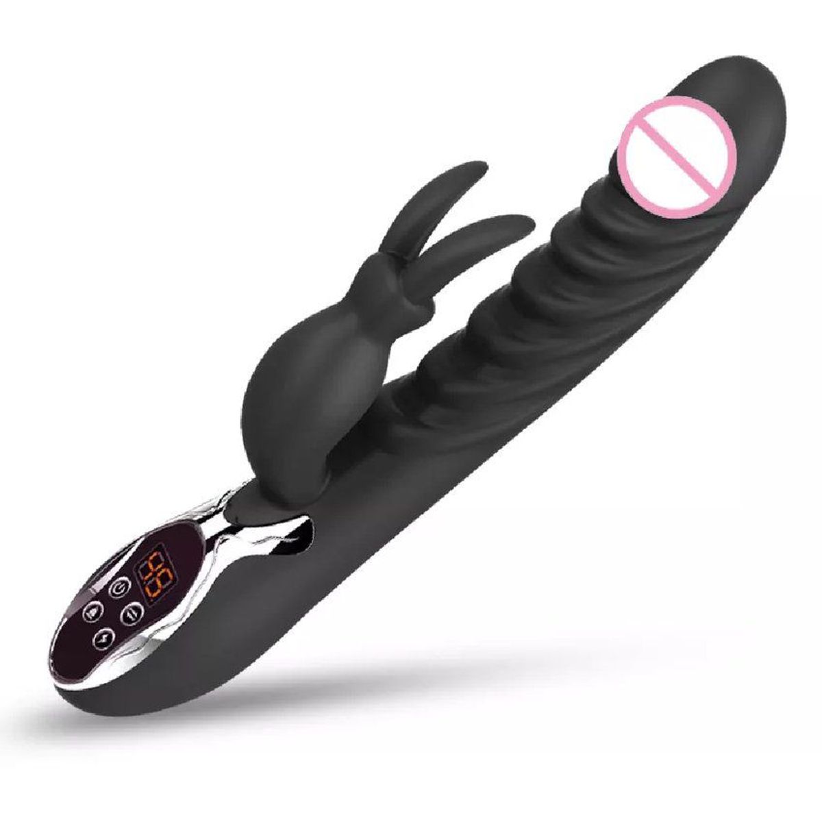 OEM - Vibrador Sexual Rabbit DILDO punto G RecargableDIGITAL BLACK