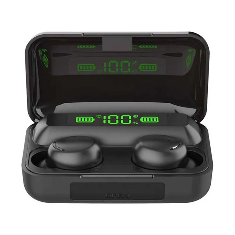 GENERICO - Audifonos bluetooth inalambricos tactil f9 pro con power bank