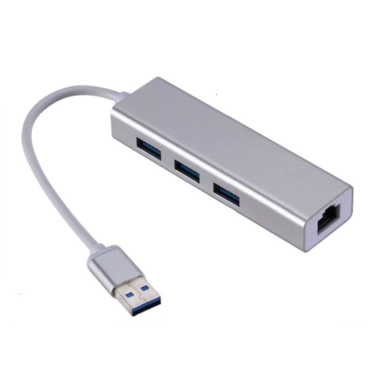 OEM - Hub Adaptador de Red USB 3.0 a Rj45 Gigabit+ 3 Puertos USB 3.0 Windows