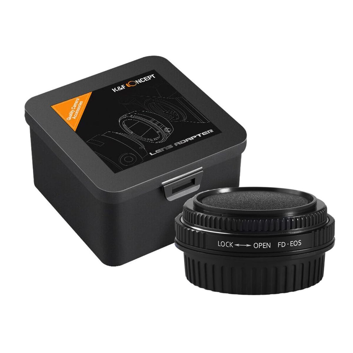 K&F CONCEPT - Adaptador Canon FD a Canon EOS EF  KF Concept