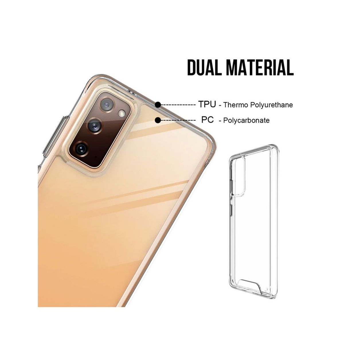 SPACE - Case Space Anticaida Samsung S20 Transparente