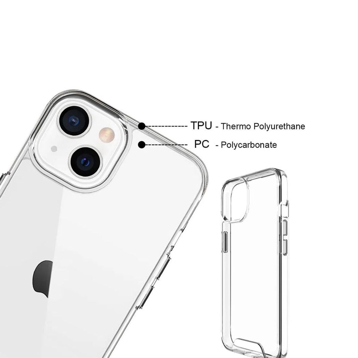 SPACE - Case Space Anticaida iPhone 13 Transparente