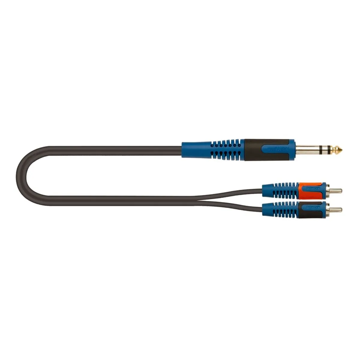 GENERICO - Cable Y de Audio 2m - QUIK LOK - RKSA120-2 - color Negro