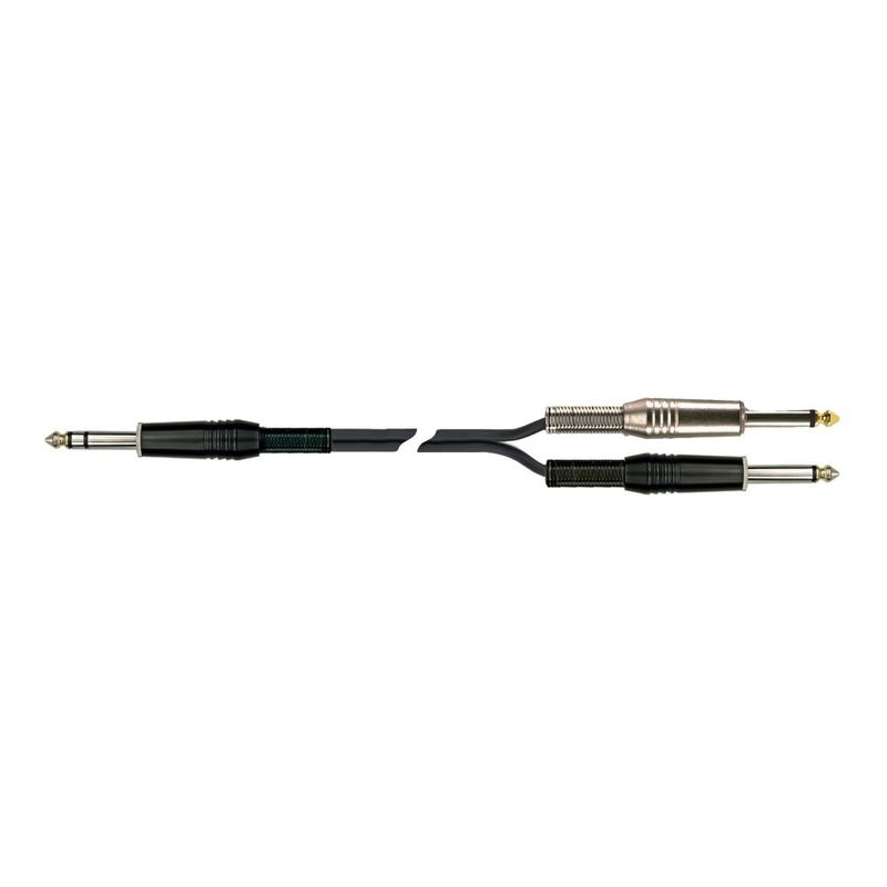 GENERICO - Cable Y de Audio 3m - QUIK LOK - STR605K-3BK - color Negro
