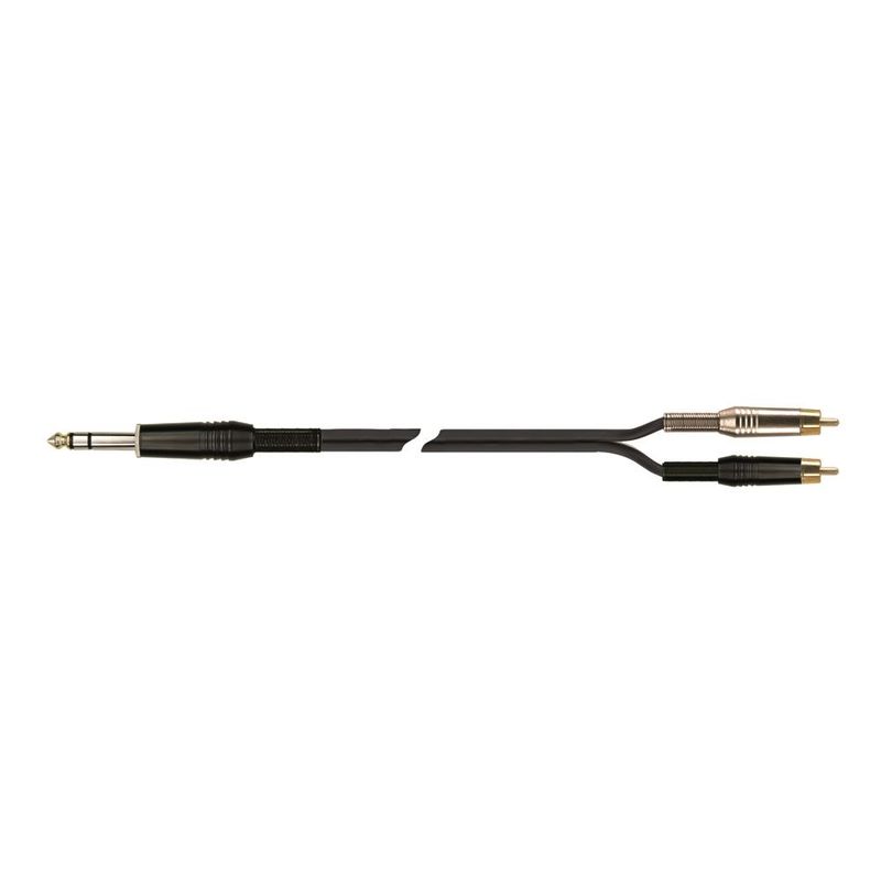 GENERICO - Cable Y de Audio 3m - QUIK LOK - STR607K-3BK - color Negro