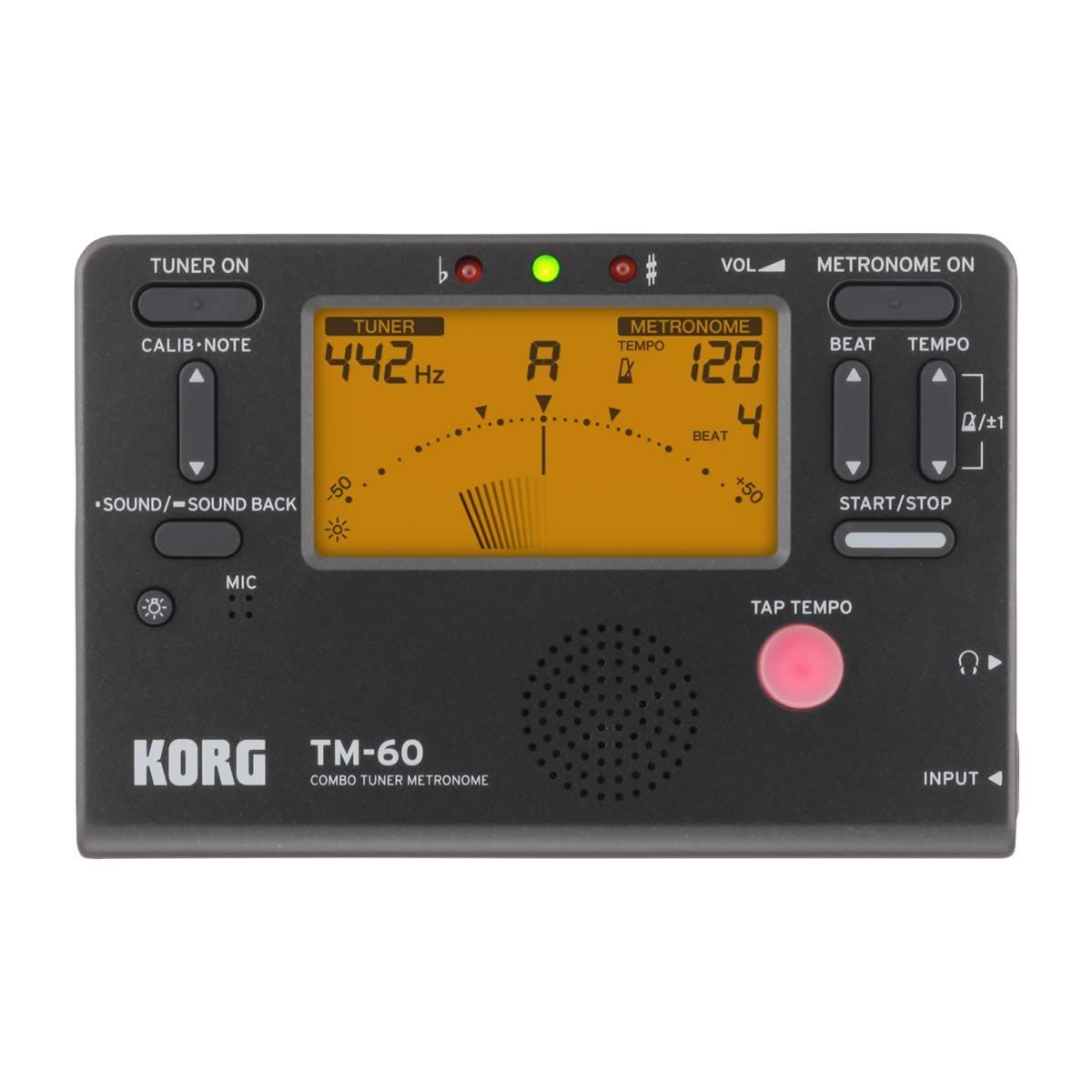 KORG - COMBO TUNERMETRO KORG TM-60-BK NEGRO