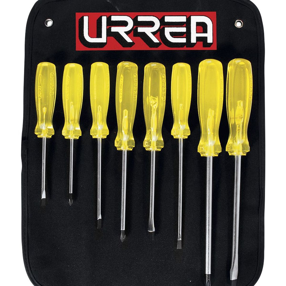 URREA - JUEGO DE 8  DESTORNILLADORES AMBAR COMBINADO URREA - URR9600D