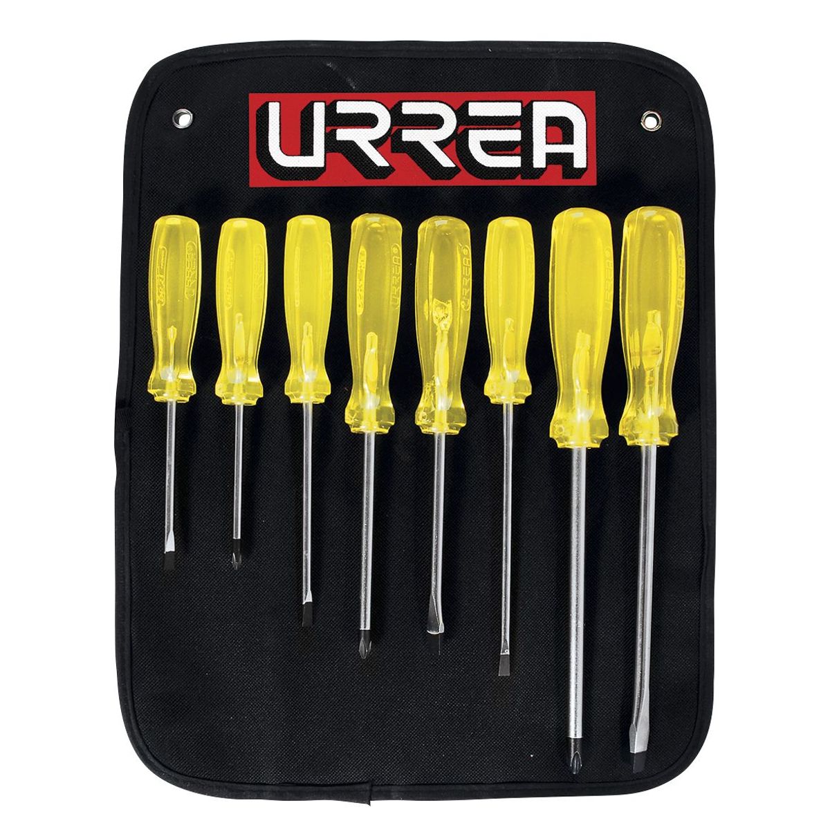 URREA - JUEGO DE 8  DESTORNILLADORES AMBAR COMBINADO URREA - URR9600D