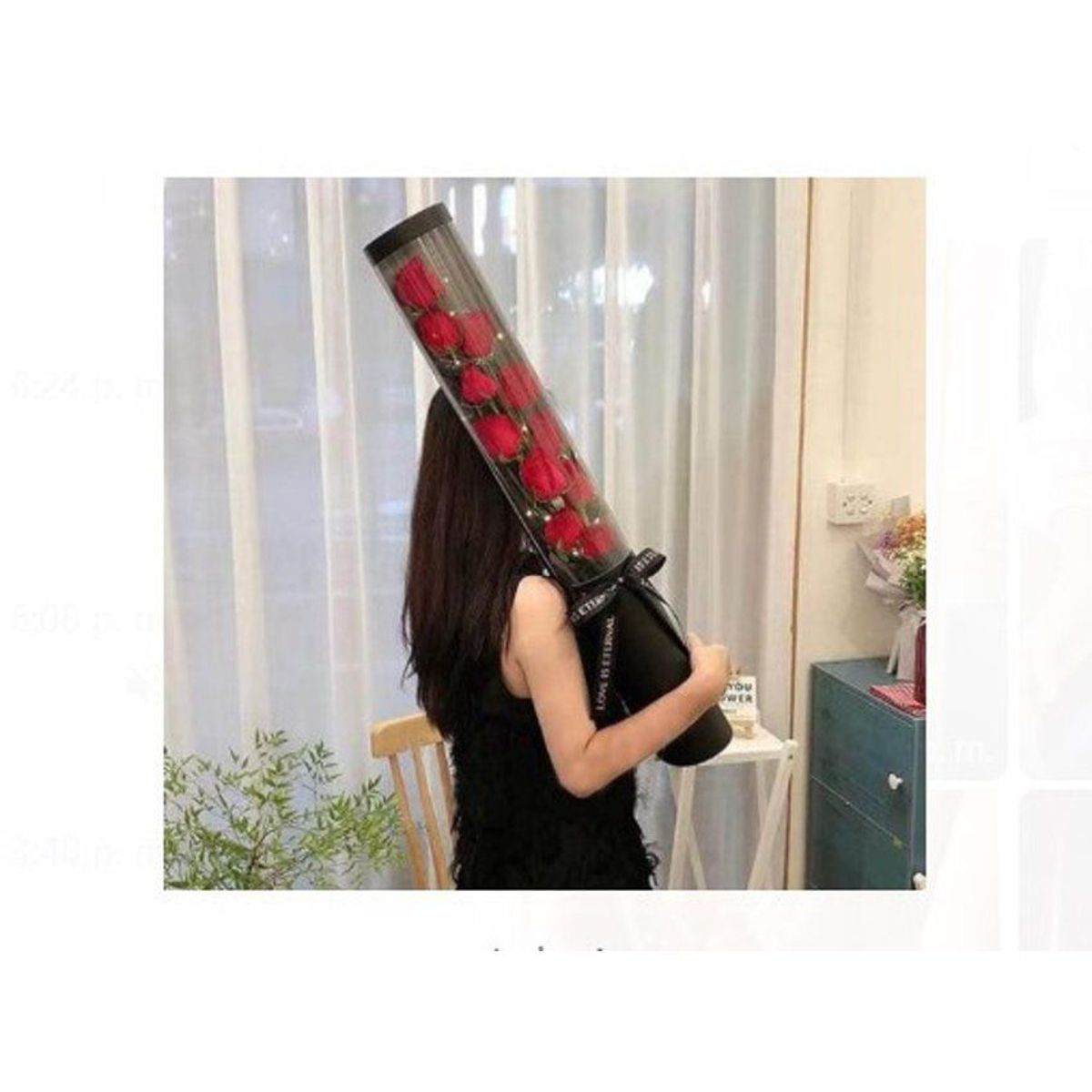 GENERICO - Ramo de rosas con  petalo de  jabón + luz de calidad