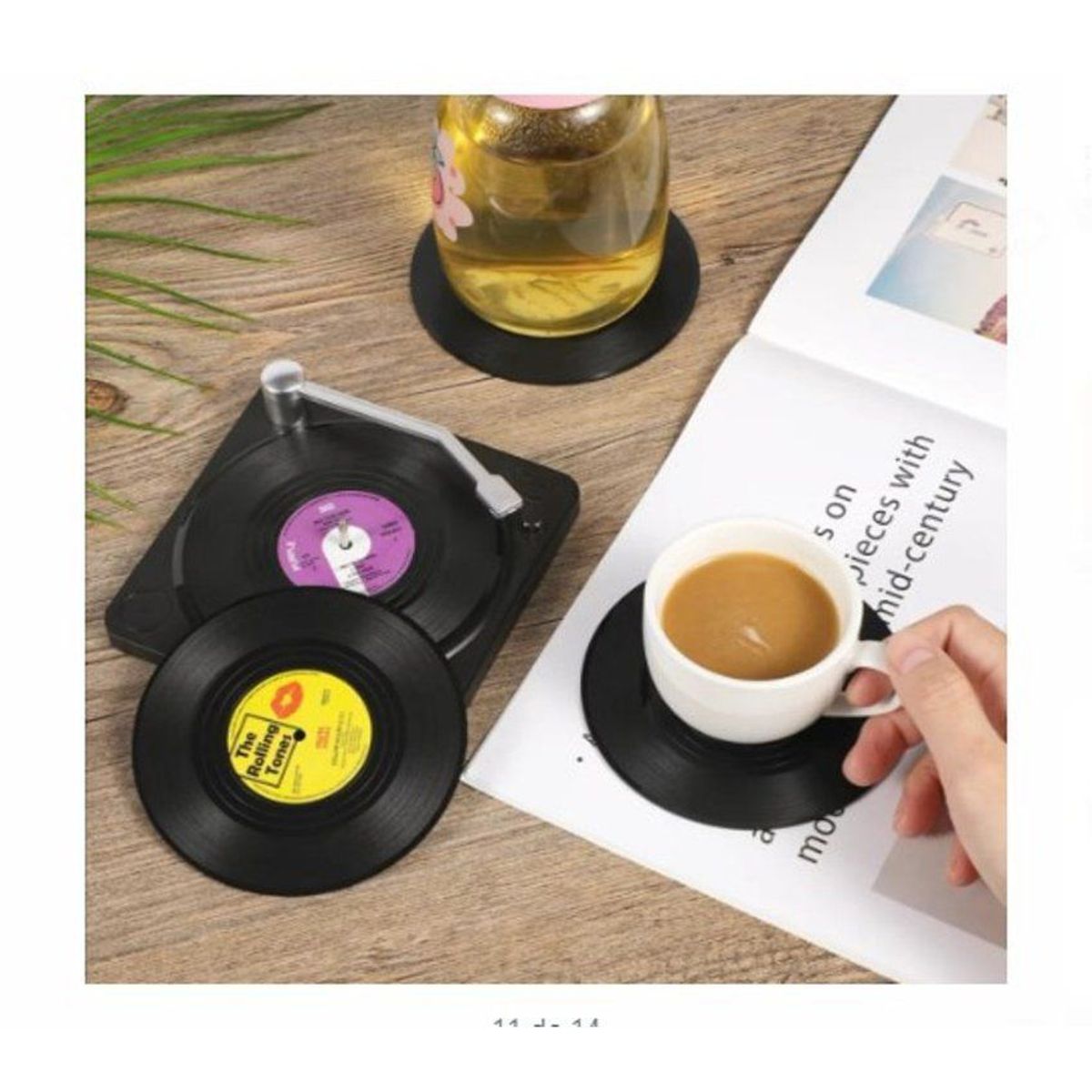 GENERICO - Posavaso de disco de vinil . de calidad