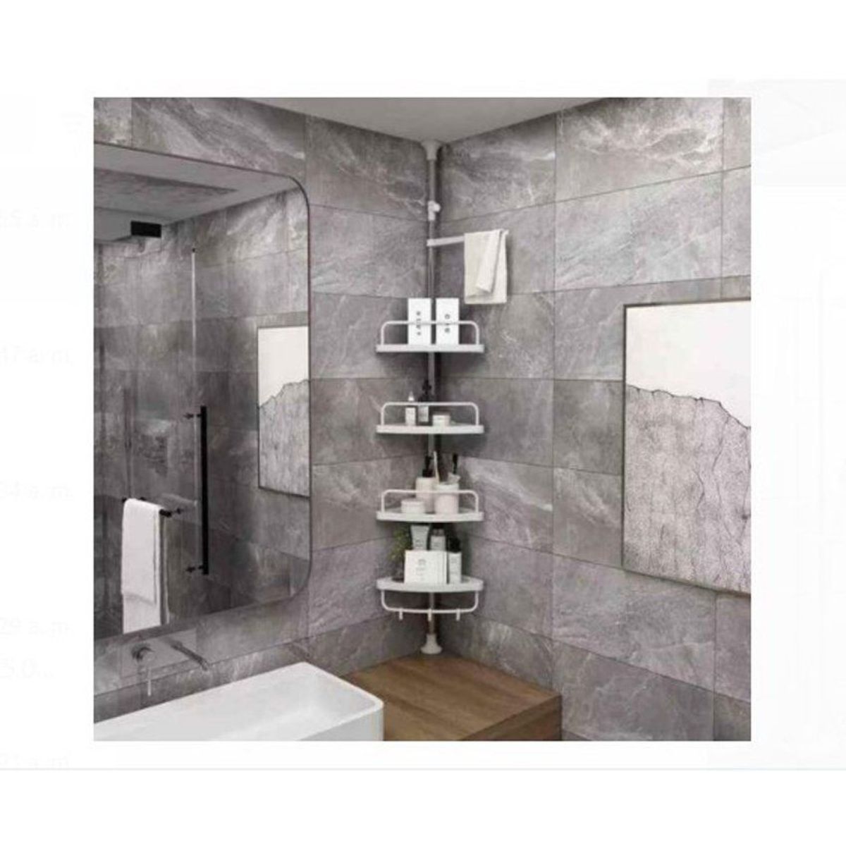 GENERICO - Estante  esquinero para ducha  de baño calidad