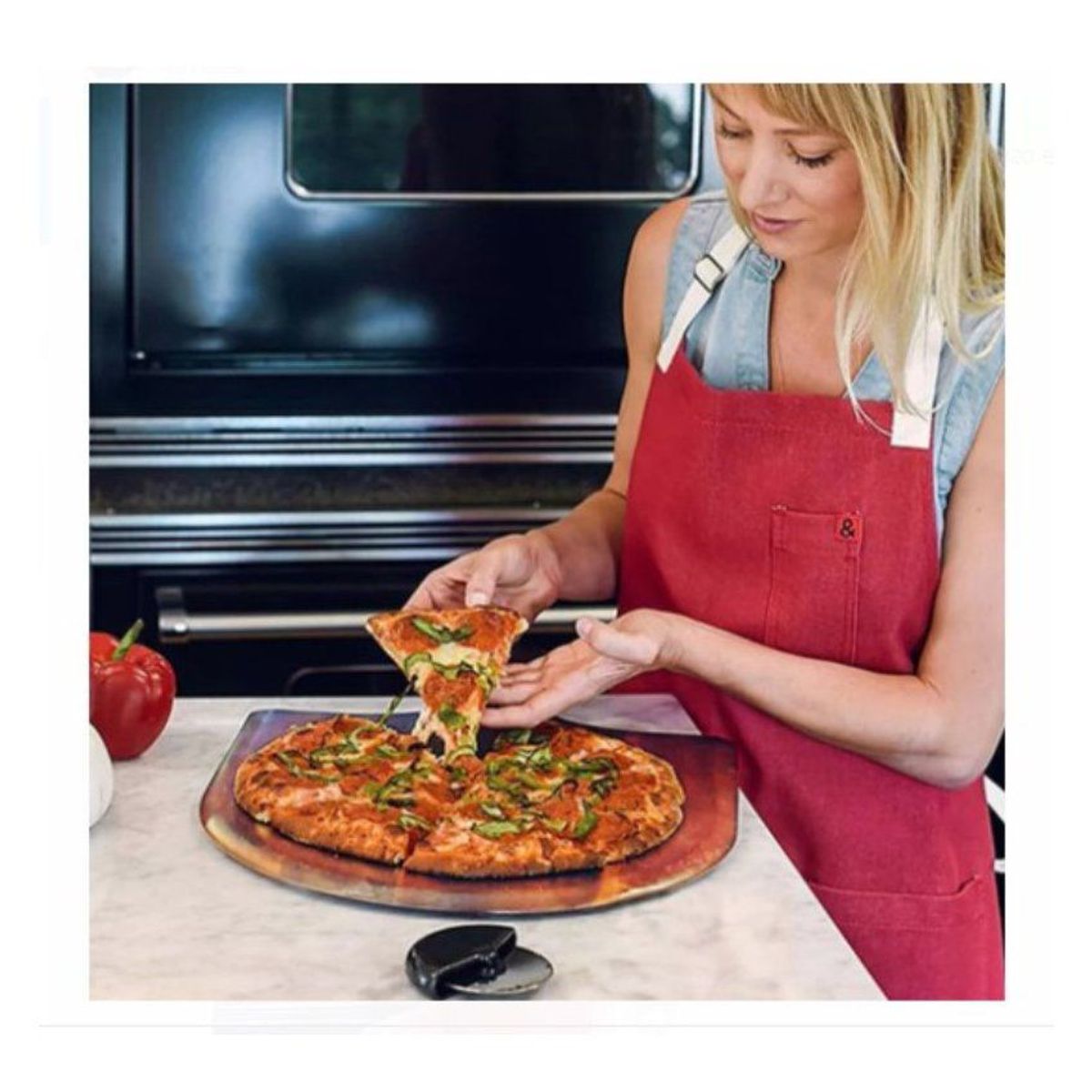 GENERICO - Tabla para pizza + cortador de calidad