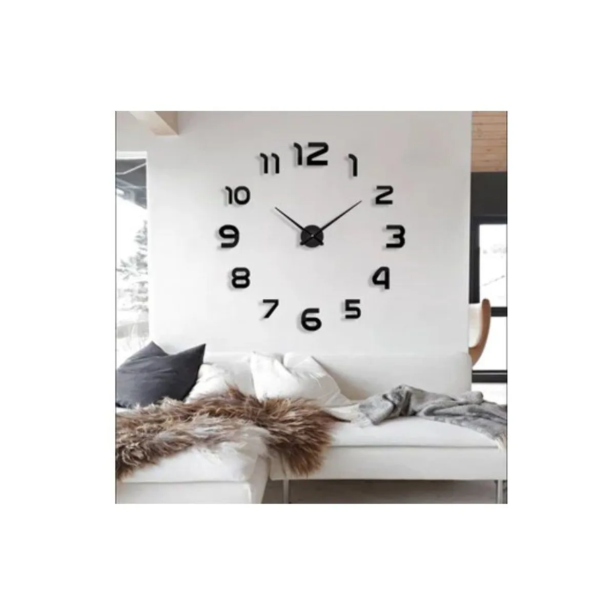 GENERICO - Reloj de pared 3d decorativo modelo europeo