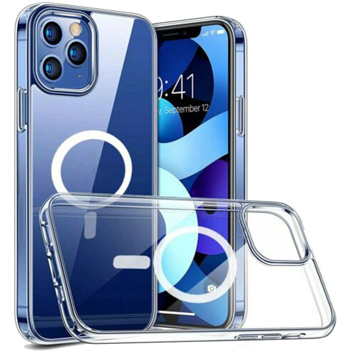 CASE - Funda clear case magnetico iphone 12 Pro Max - transparente