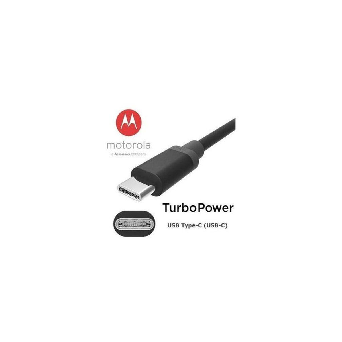 MOTOROLA - Cable motorola usb tipo c turbopower 3.1 original - negro