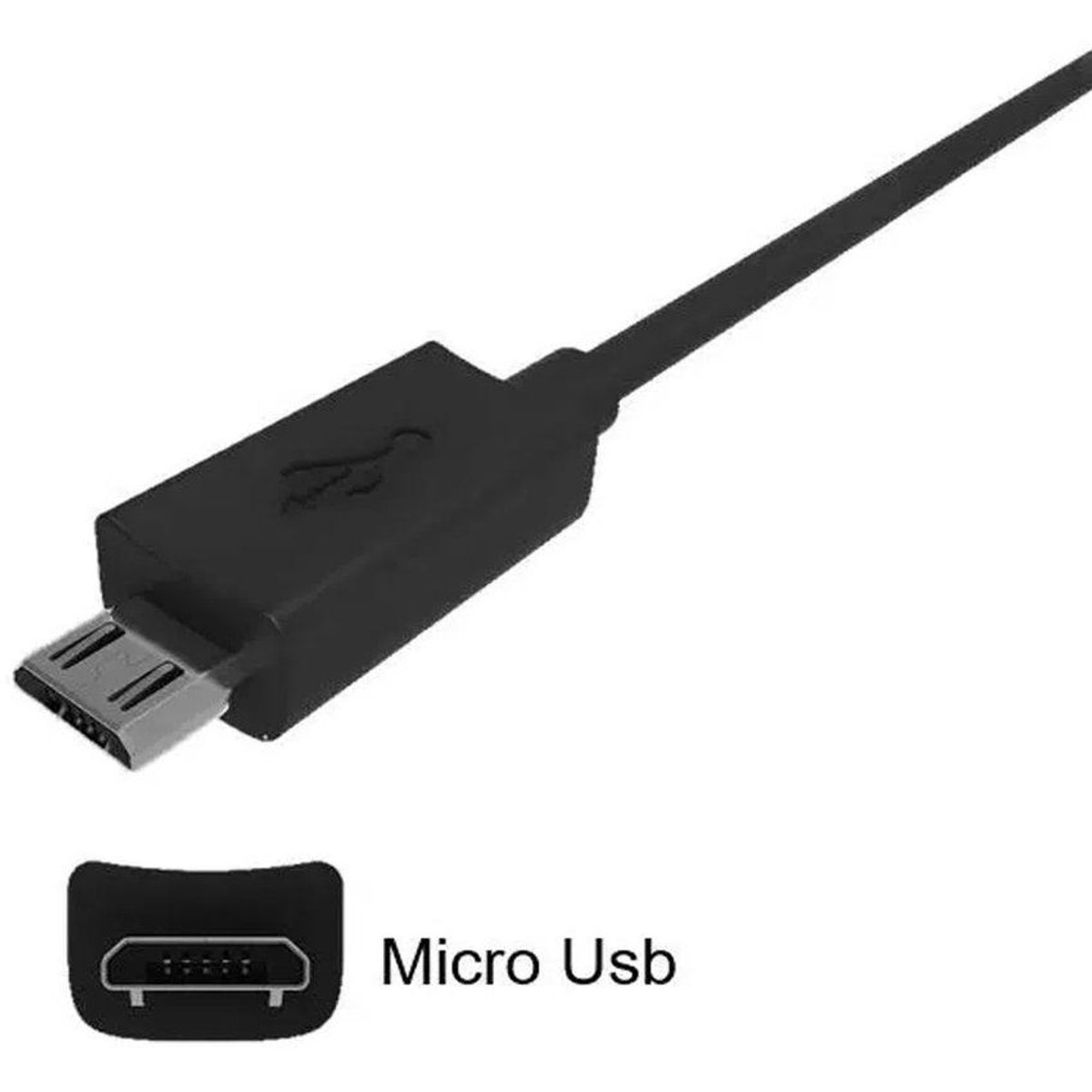 MOTOROLA - Cargador original motorola turbo power 3a carga rápida v8 - negro