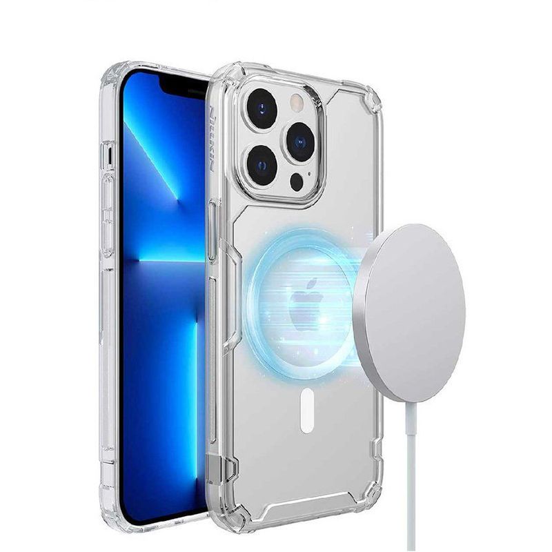 NILLKIN - Case nillkin magsafe para iphone 14 plus transparente