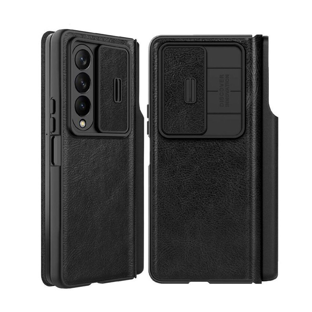 NILLKIN - Case nillkin camshield qin pro leather para samsung z fold 4 - negro