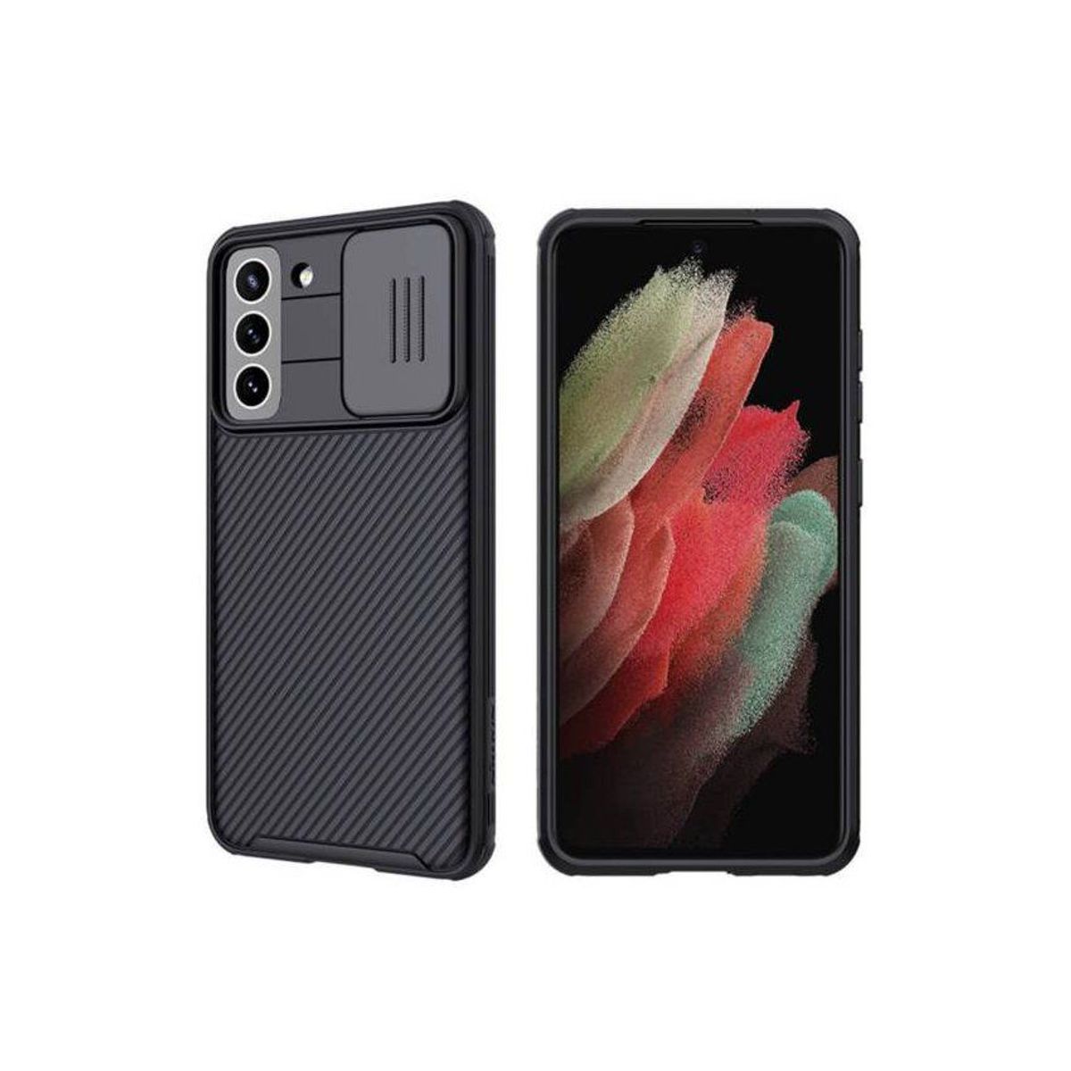 NILLKIN - Case nillkin camshield para samsung s21 fe - negro