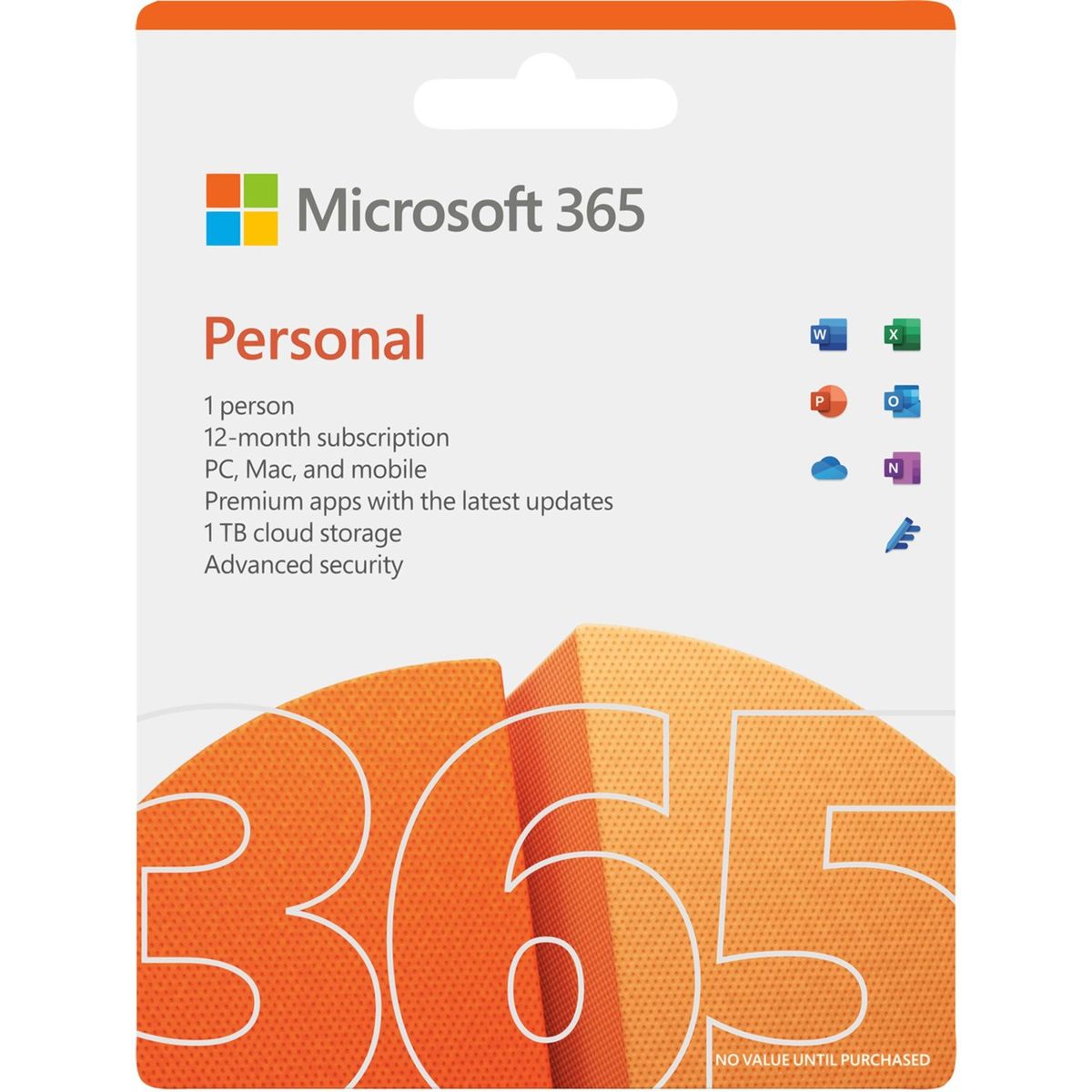 MICROSOFT - Microsoft Office 365 Personal suscripción 1 año virtual PC/Mac/Moviles